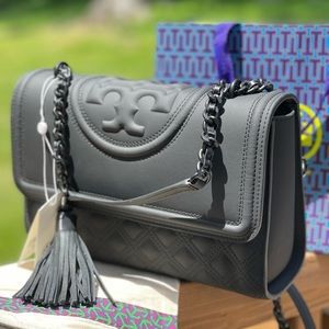 NWT TORY BURCH FLEMING MATTE CONVERTIBLE SHOULDER BAG